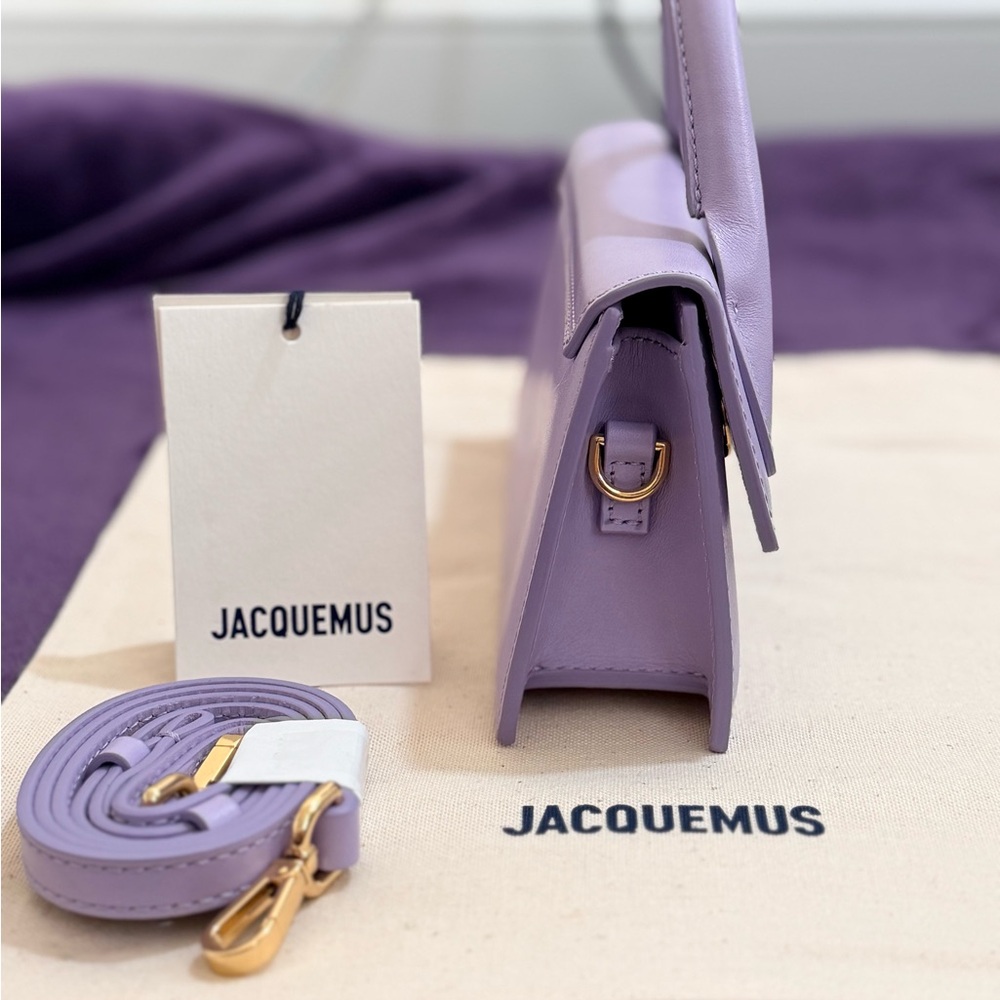 NWT Jacquemus Le Chiquito Long – Lilac Purple Leather - Picture 11 of 12